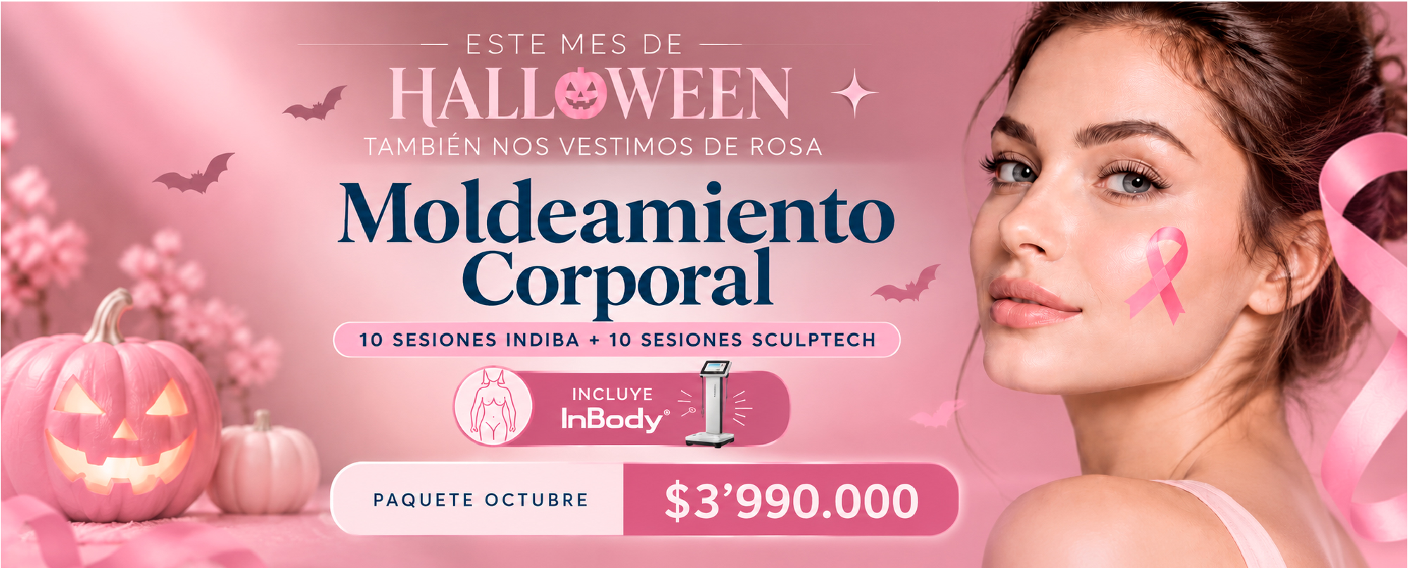 Halloween: moldeamiento corporal con Indiba y Sculptech, incluye InBody por $3.990.000